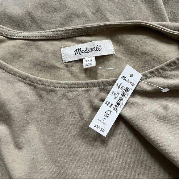 Madewell Boxy Short Sleeve Top T Brown Size XXS - Picture 5 of 6